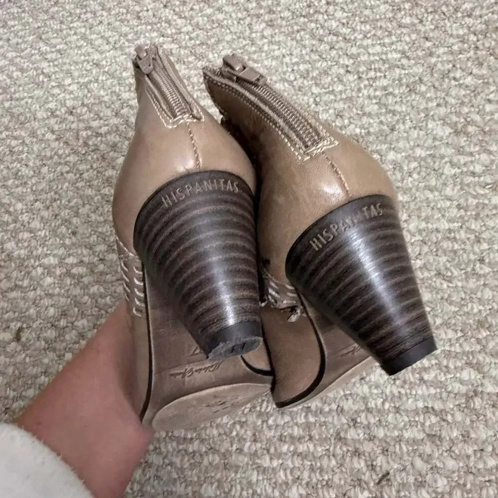 Hispanitas brown heels shoes size 37
